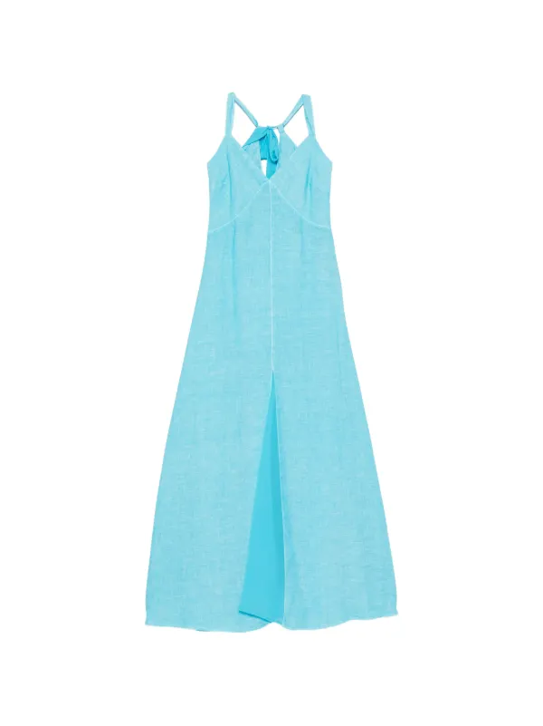 120 lino dress Woman A pure linen dress with a clean 120% Lino | Italian Luxury