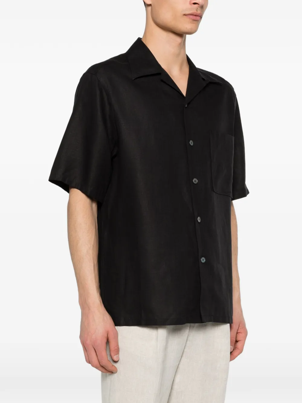 Zegna Overhemd met borstzak Zwart