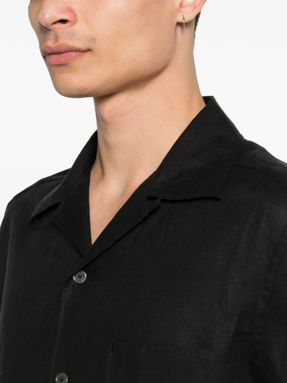 Zegna Overhemd met borstzak Zwart