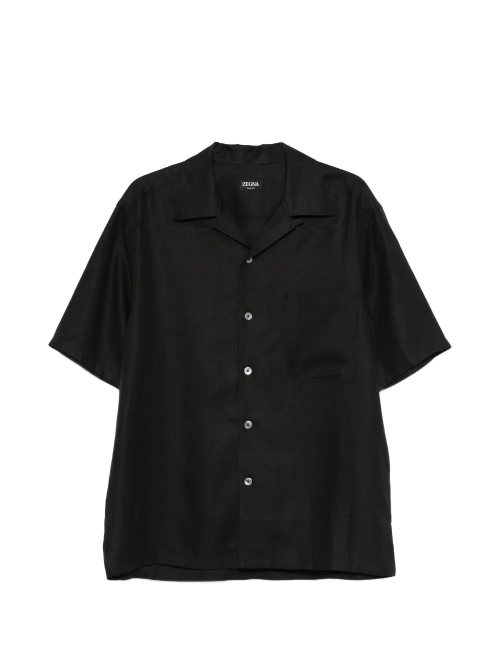 Zegna chest-pocket shirt - Nero