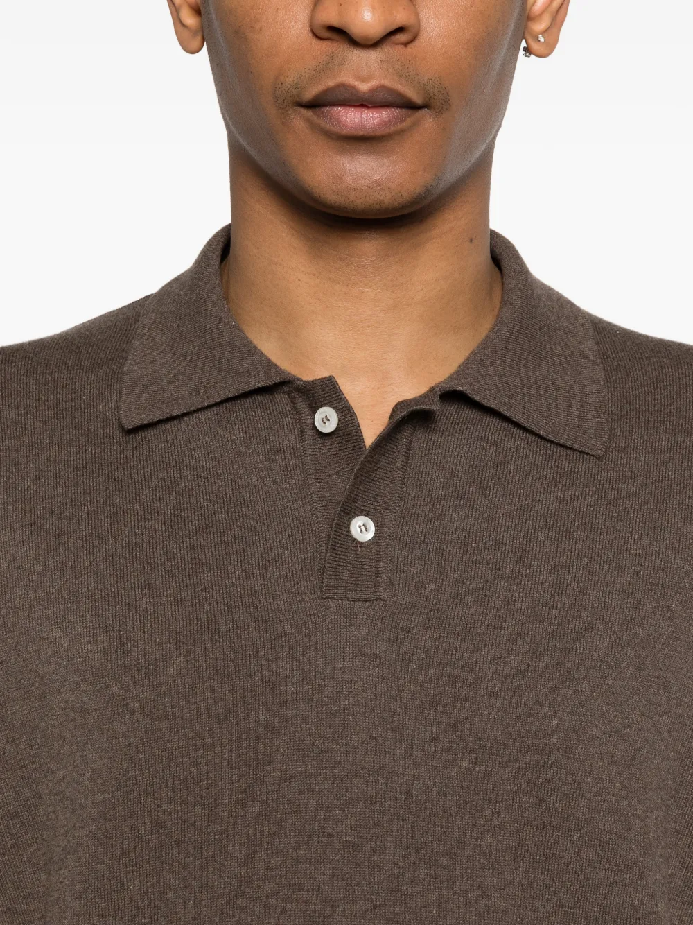 Woolrich Gebreid poloshirt Bruin