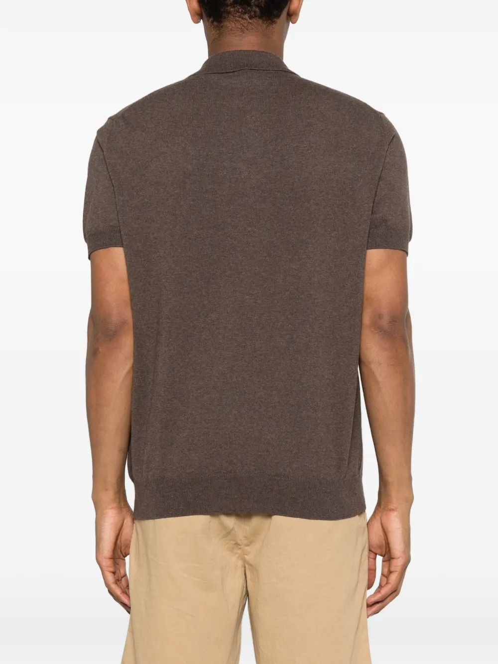 Woolrich Gebreid poloshirt Bruin