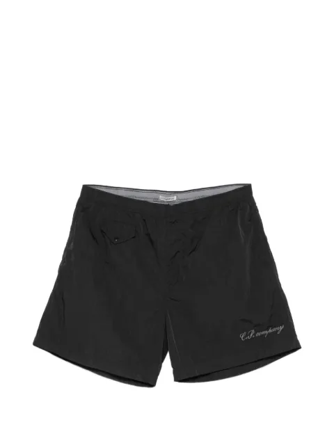 C.P. Company logo-print swim shorts