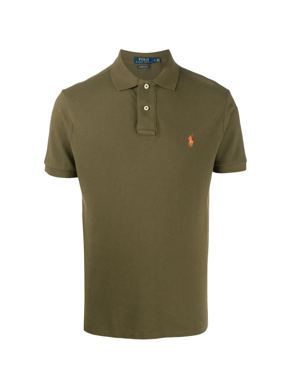 Polo Ralph Lauren Half-button Logo-detail Polo Shirt In Green