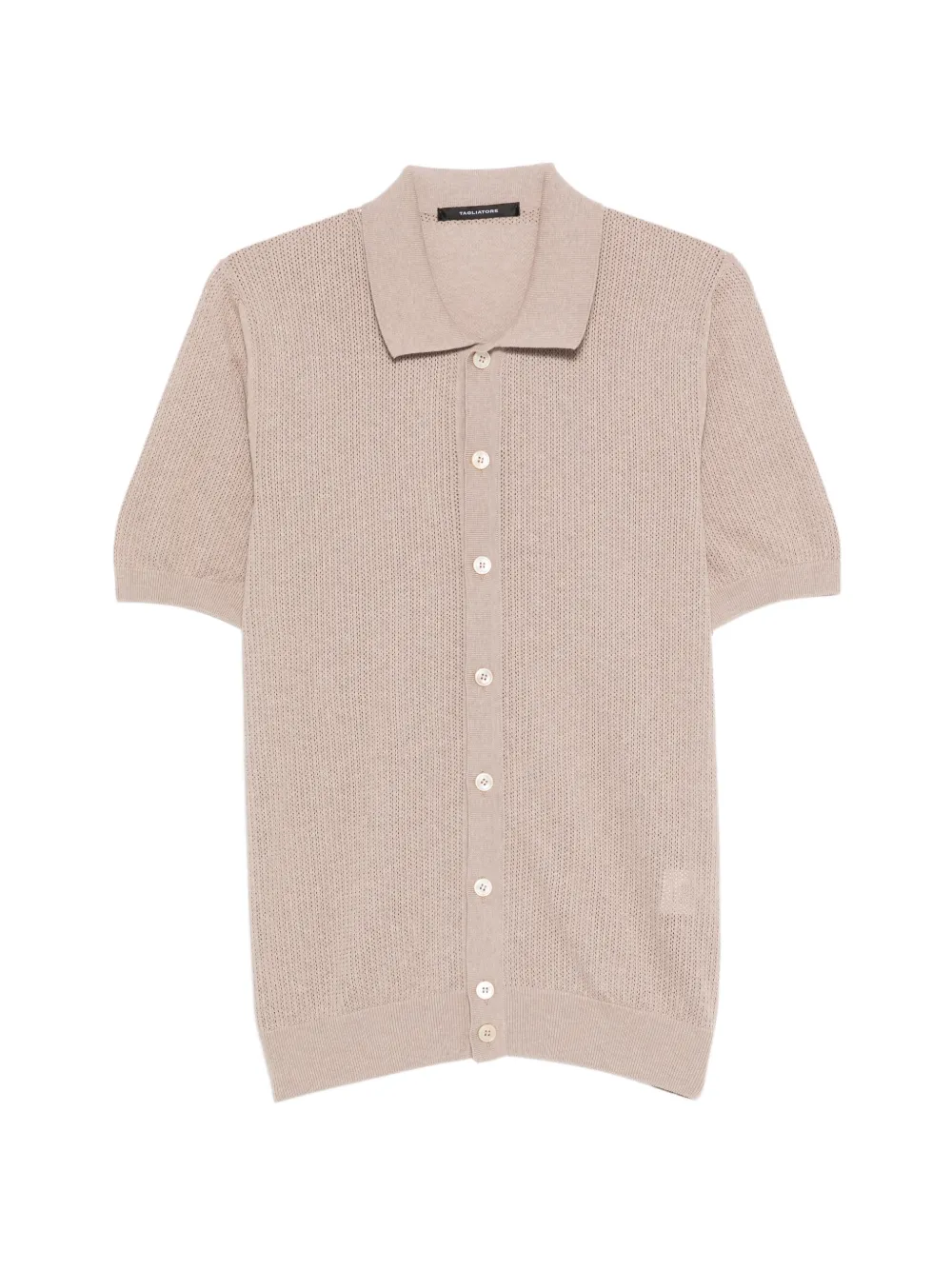 Tagliatore button ribbed shirt - Toni neutri