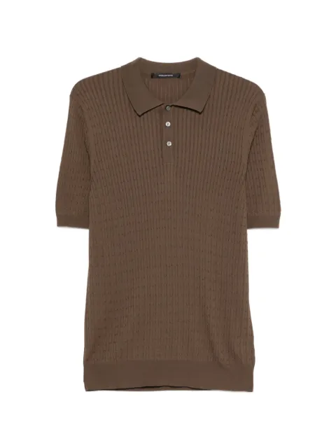 Tagliatore Kart textured button polo shirt