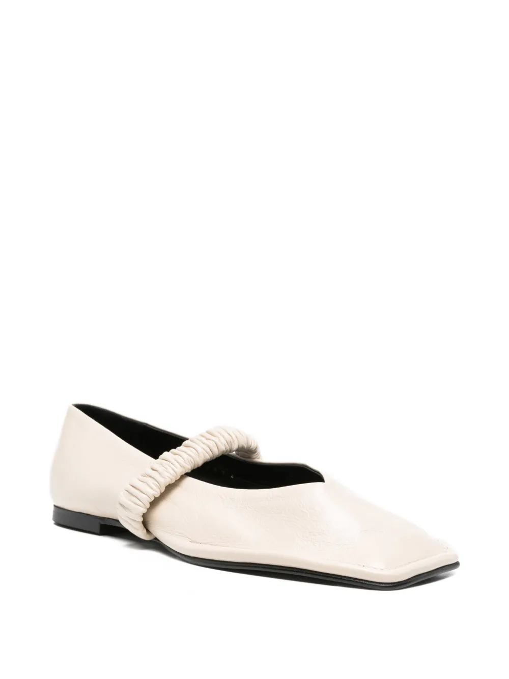 ALOHAS Ballerina's met vierkante neus Beige