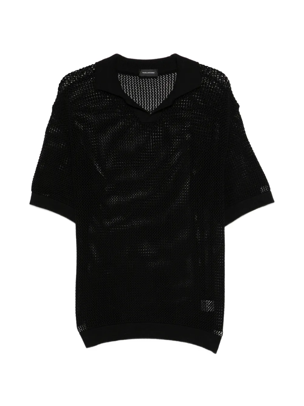 Tagliatore collared T-shirt - Schwarz