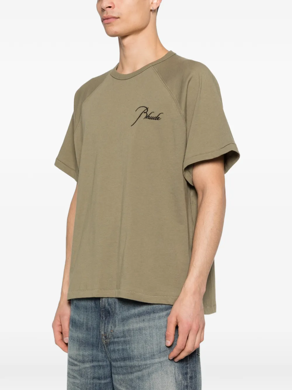 RHUDE Raglan T-shirt Groen