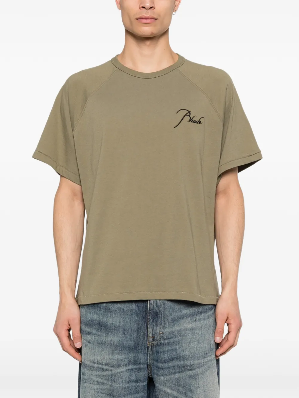 RHUDE Raglan T-shirt Groen