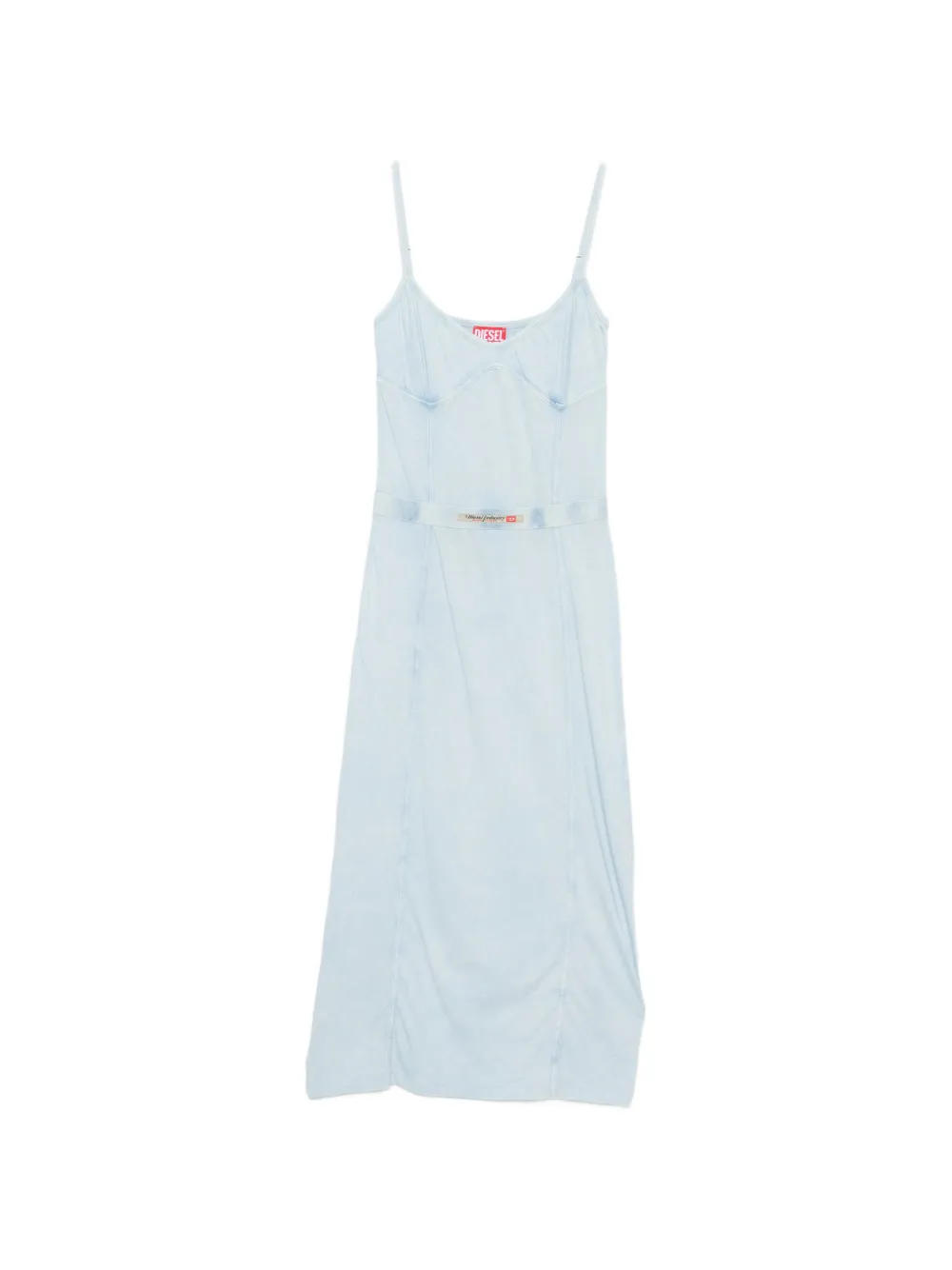Diesel panelled slim midi dress - Blue