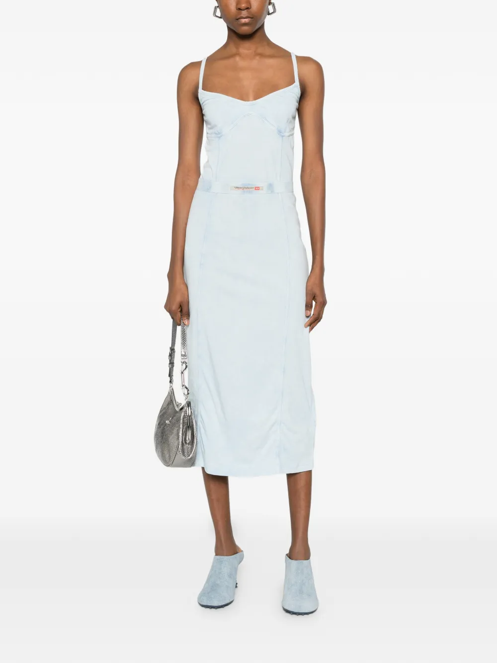  Diesel D-ony Strap Midi Dress - Blue 