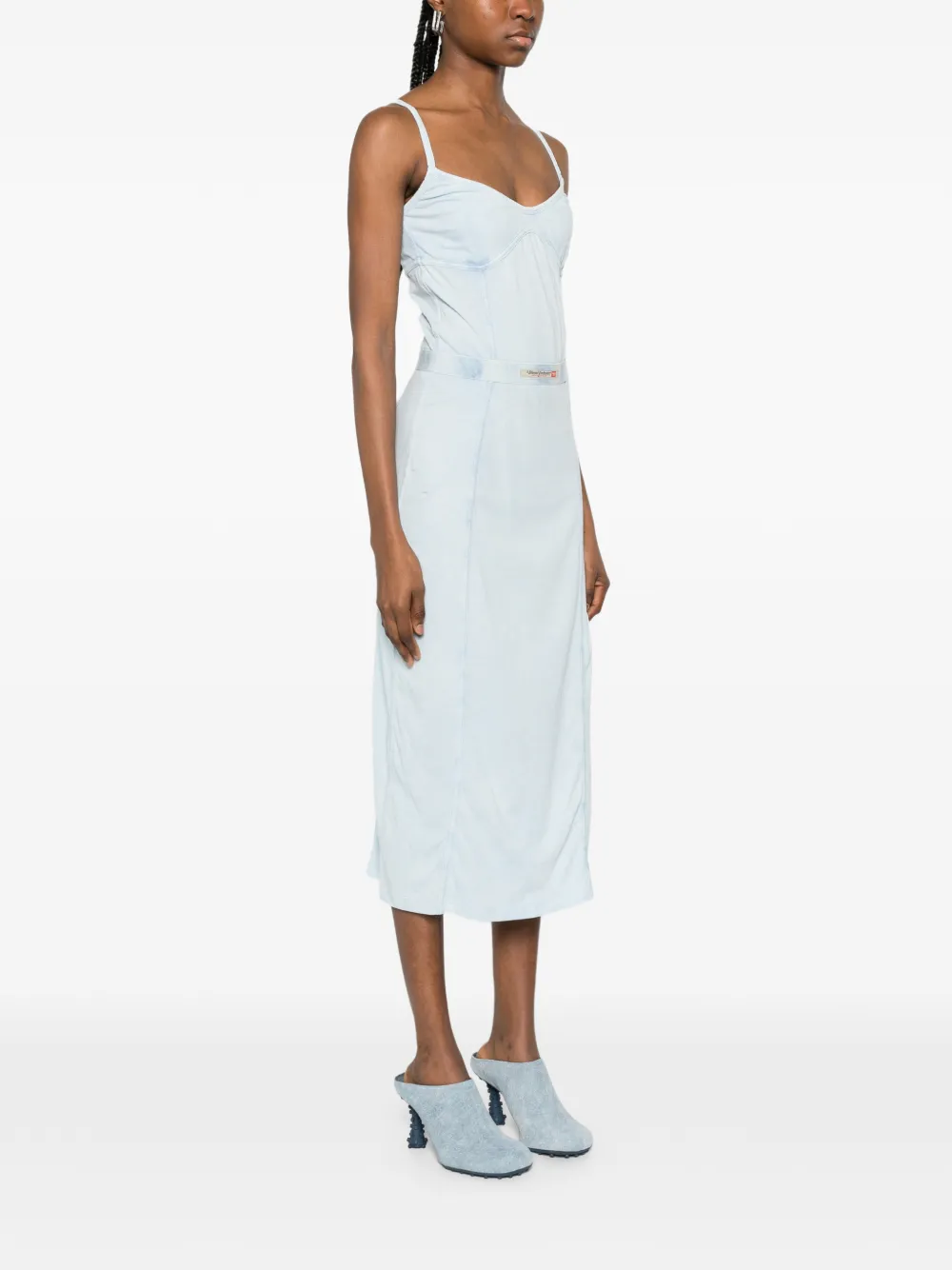  Diesel D-ony Strap Midi Dress - Blue 