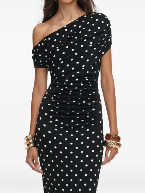 Self-Portrait polka-dot maxi dress
