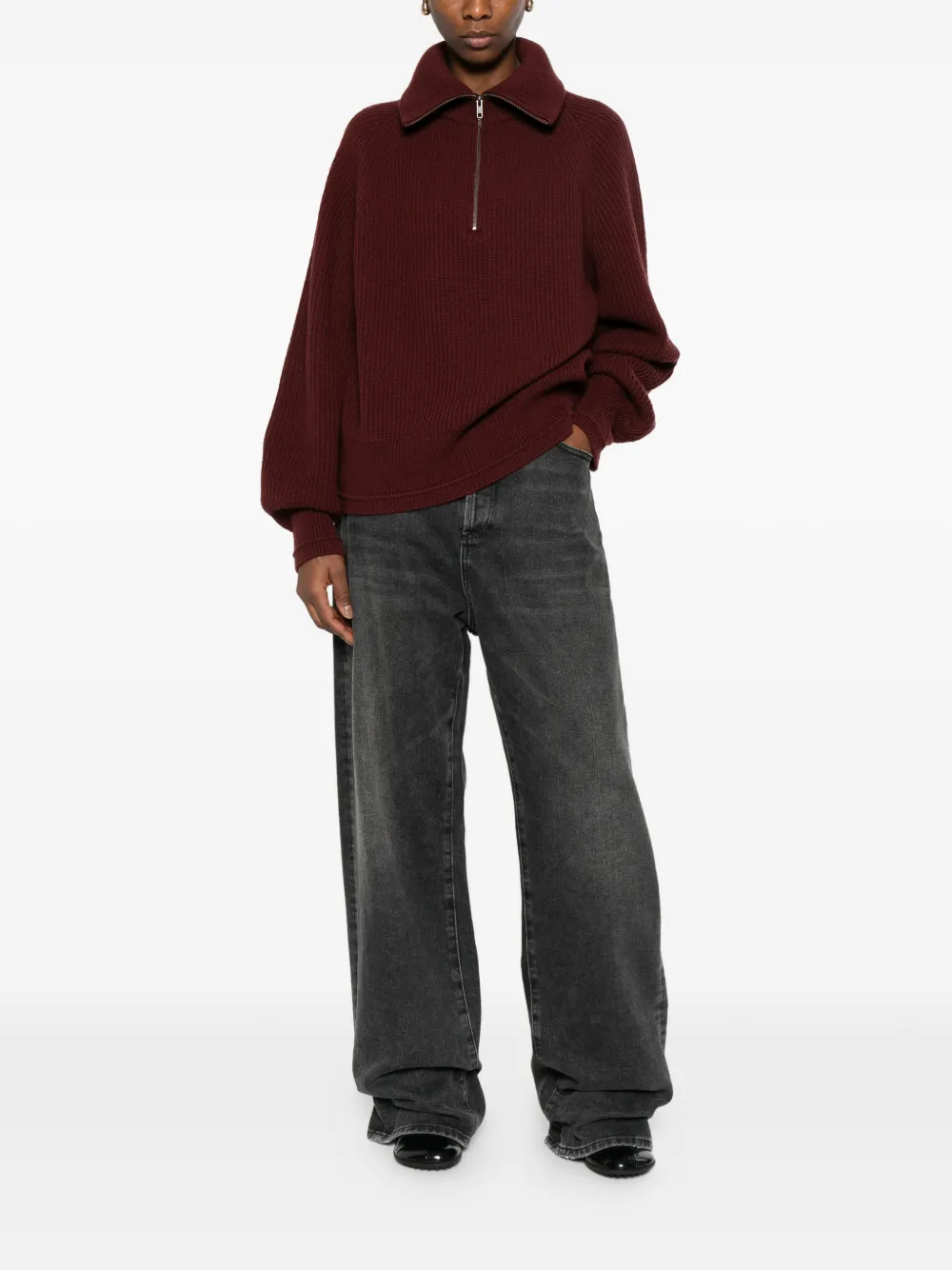  Entire Studios Zip-up Top - Red 