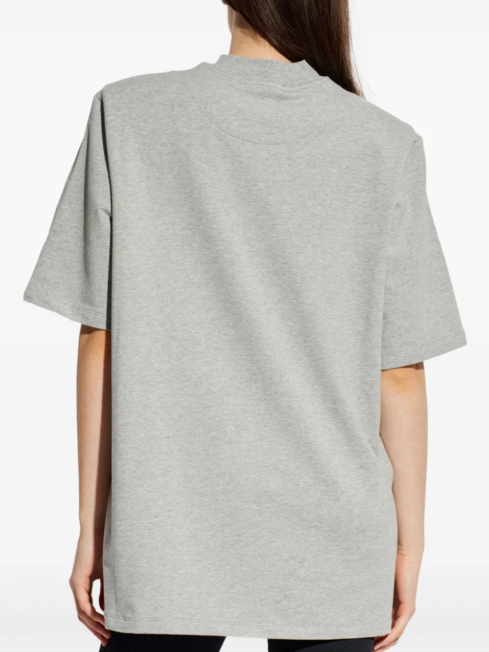 The Attico T-shirt met geborduurd logo Grijs