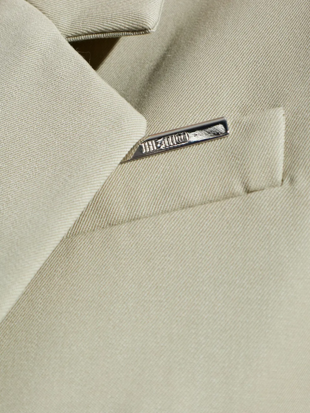 Attico Single-breasted Blazer In Neutral