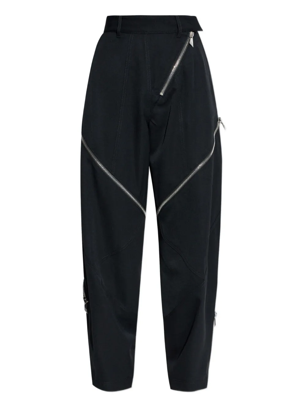 The Attico zip-detail trousers | Black | Image 1
