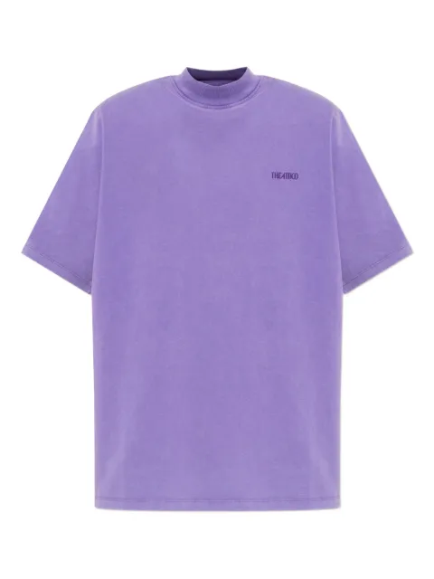 The Attico logo-embroidered top