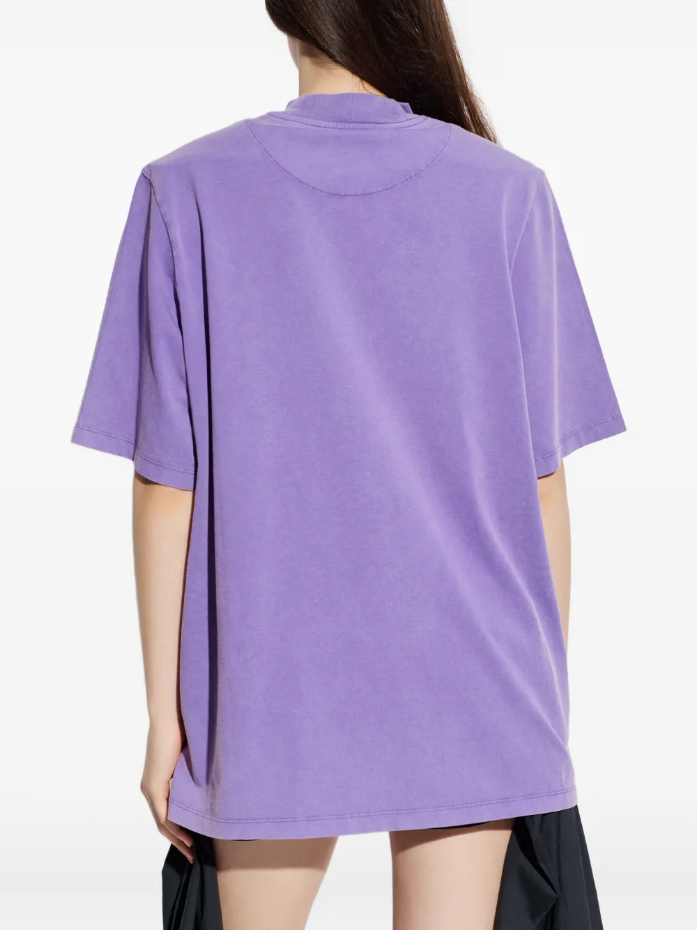 Attico Logo-embroidered Top In Purple
