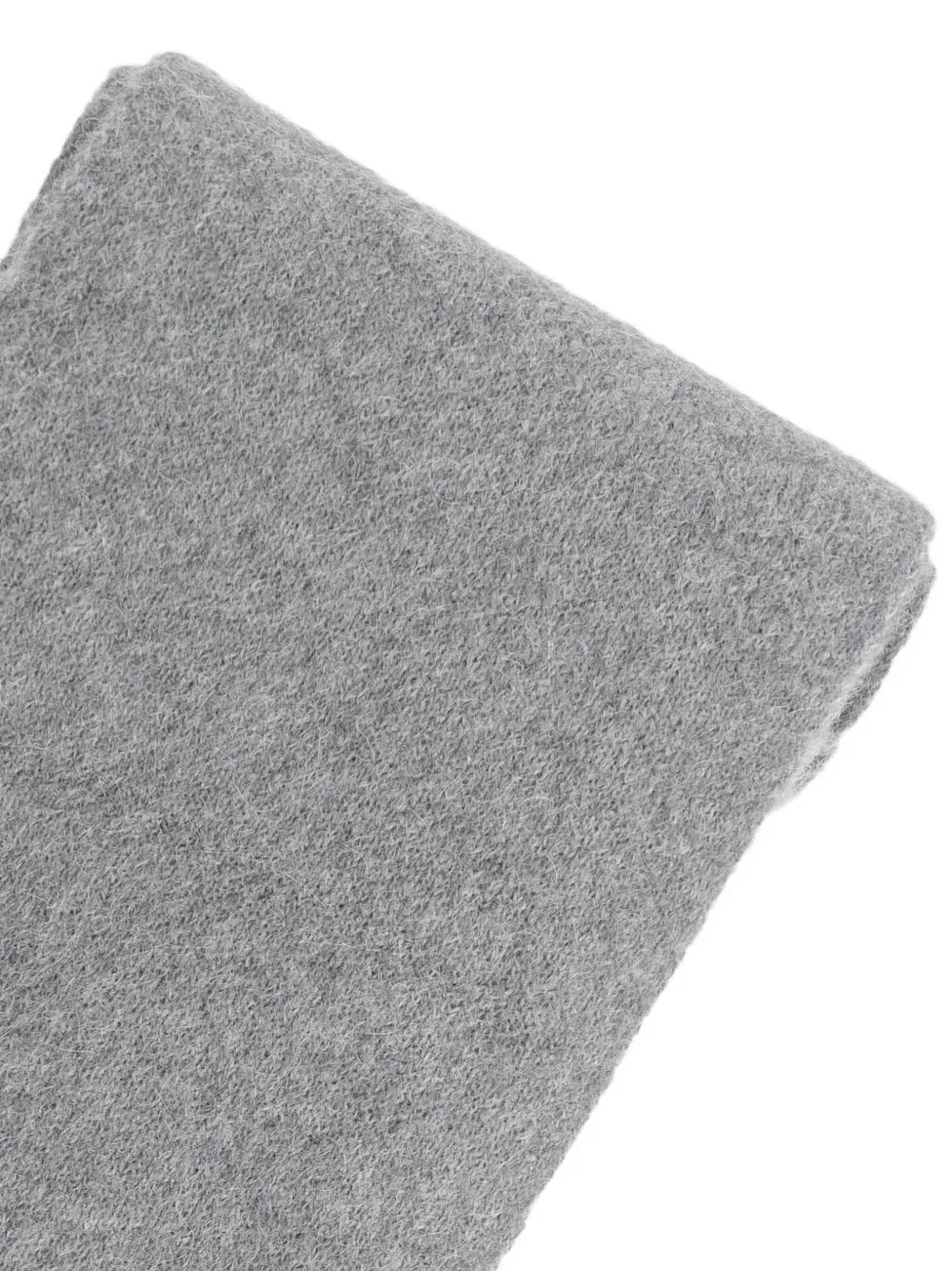 Rotate Birger Christensen Logo-patch Scarf In Gray