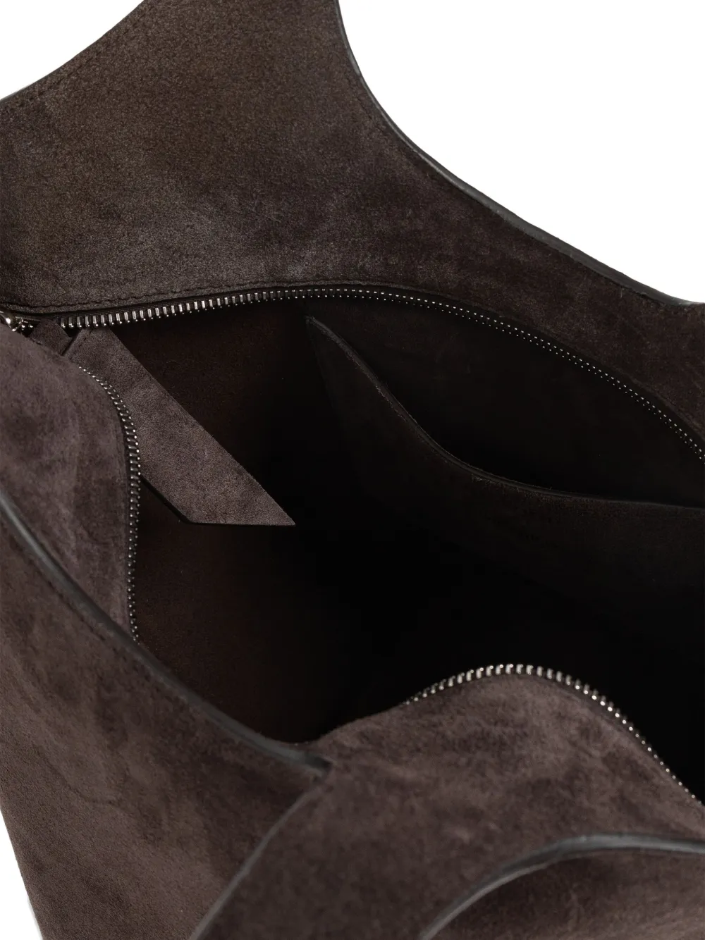 Attico Medium La Scoop Shoulder Bag In Brown