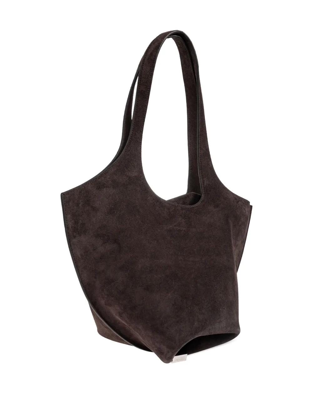 Attico Medium La Scoop Shoulder Bag In Brown