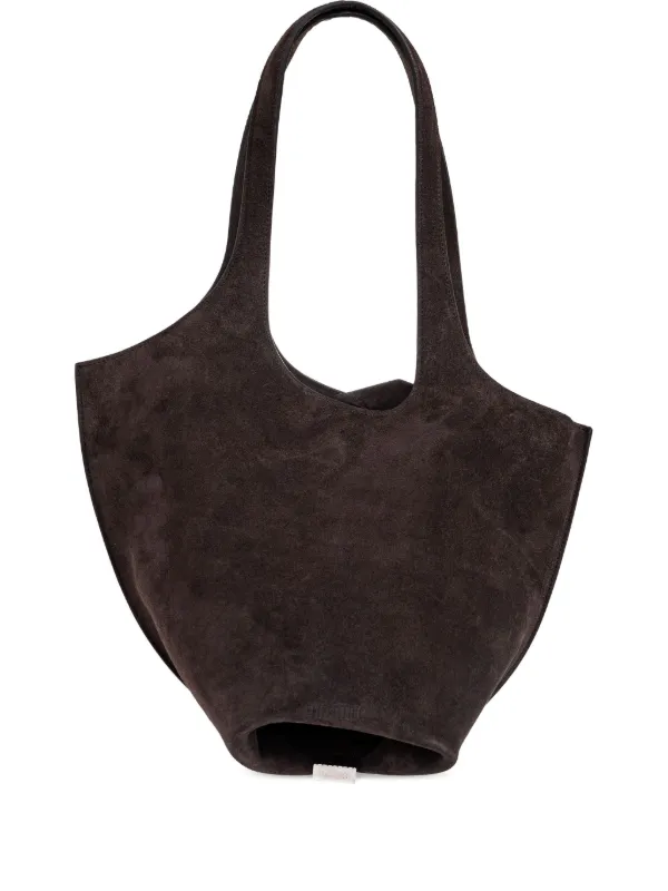 The Attico La Scoop Medium Shoulder Bag in Brown