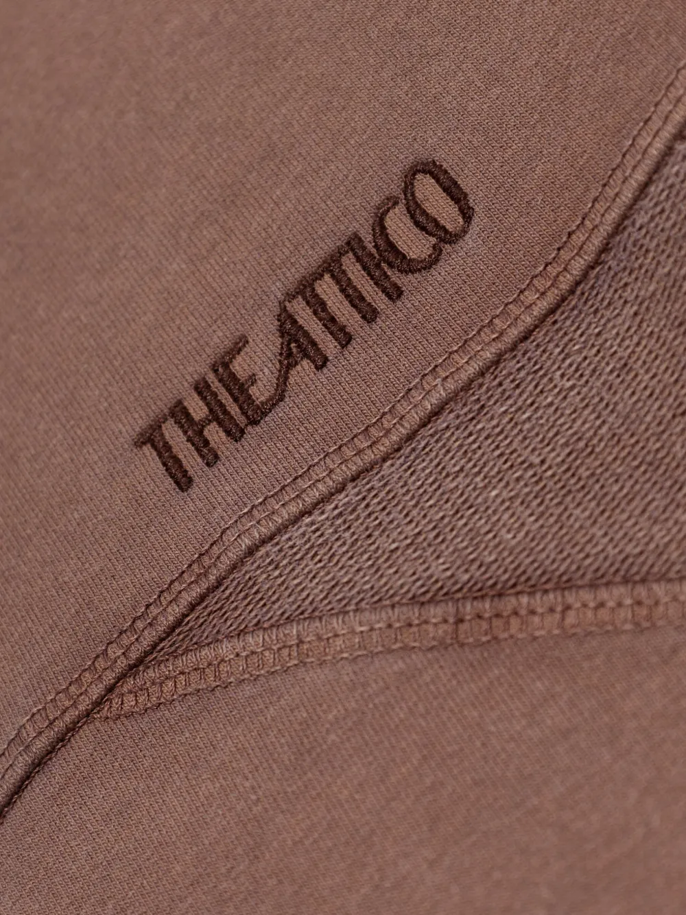 Attico Panelled Sweatshirt In Brown