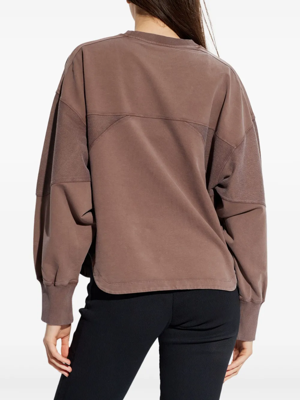 The Attico Sweater met vlakken Bruin