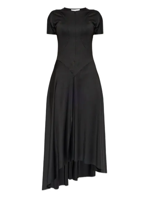 Victoria Beckham vestido midi con dobladillo asimétrico