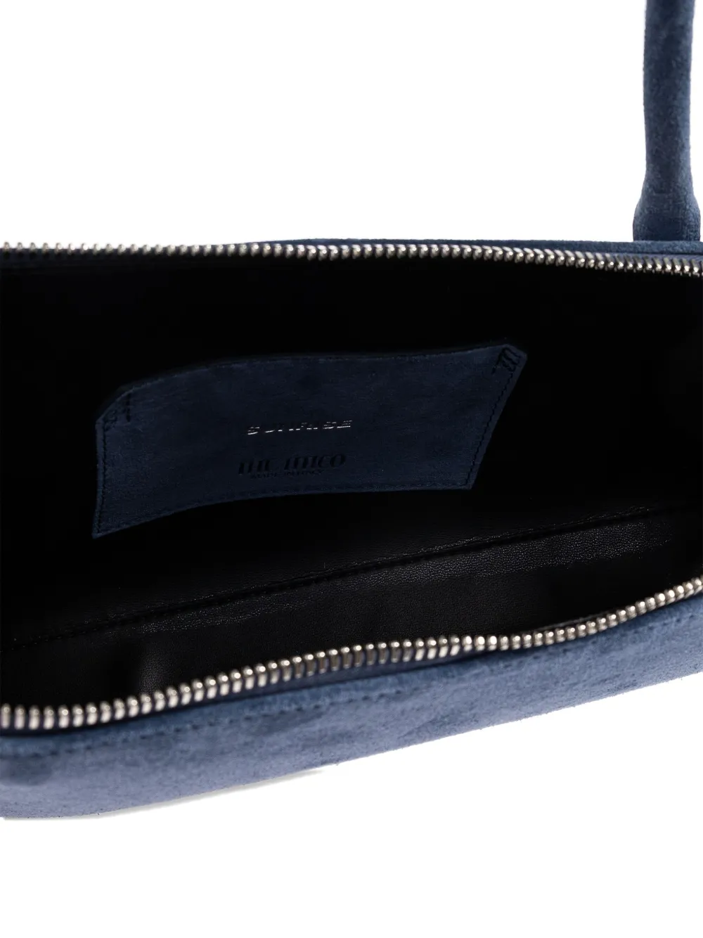 Attico Sunrise Zip Suede Tote Bag In Blue