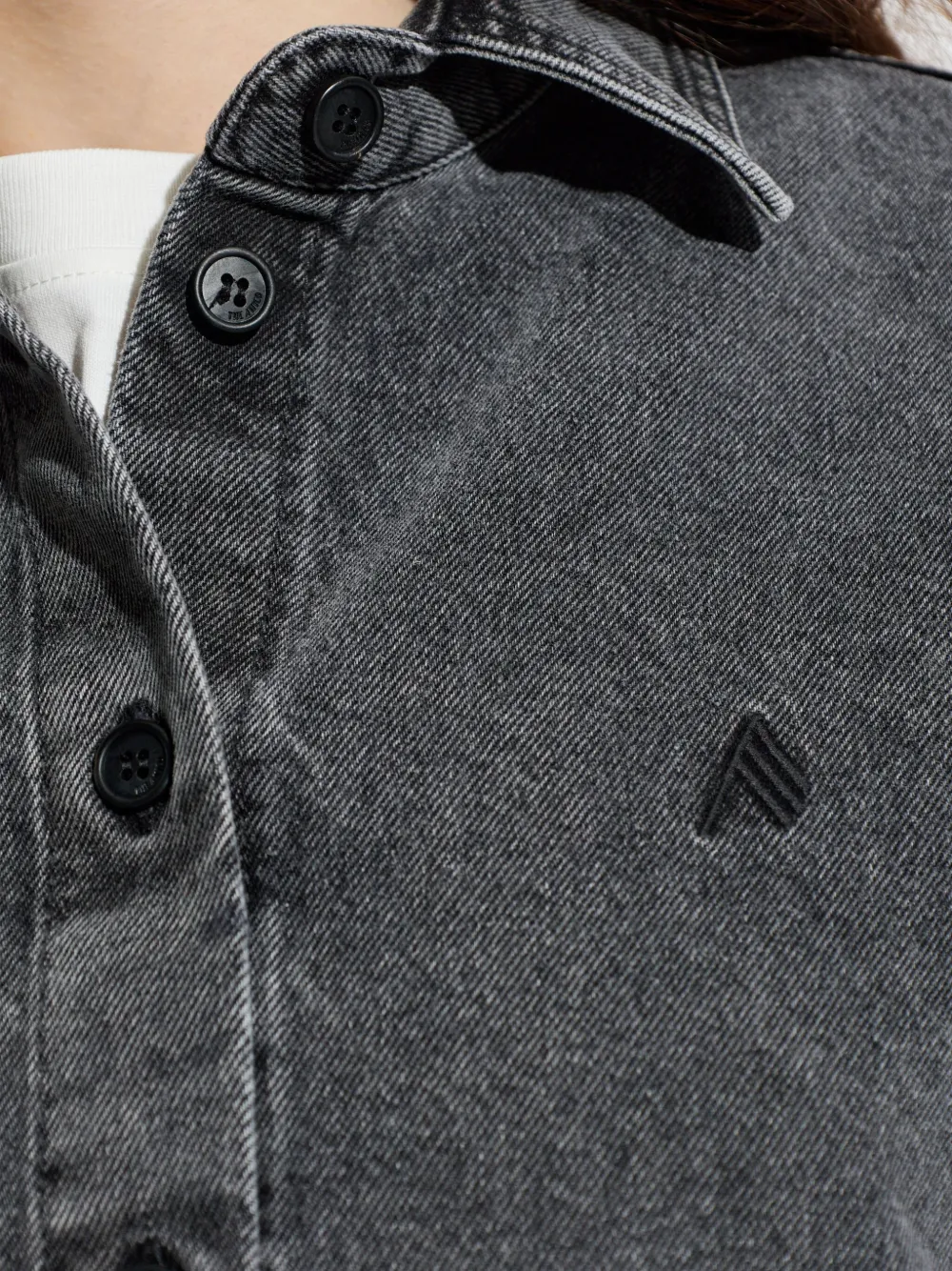 The Attico Eliza blouse Grijs