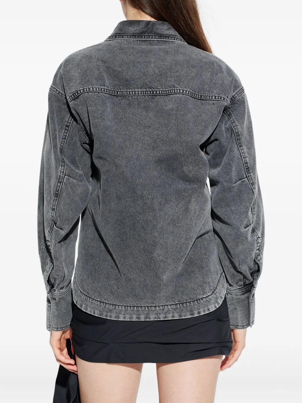 The Attico Eliza blouse Grijs