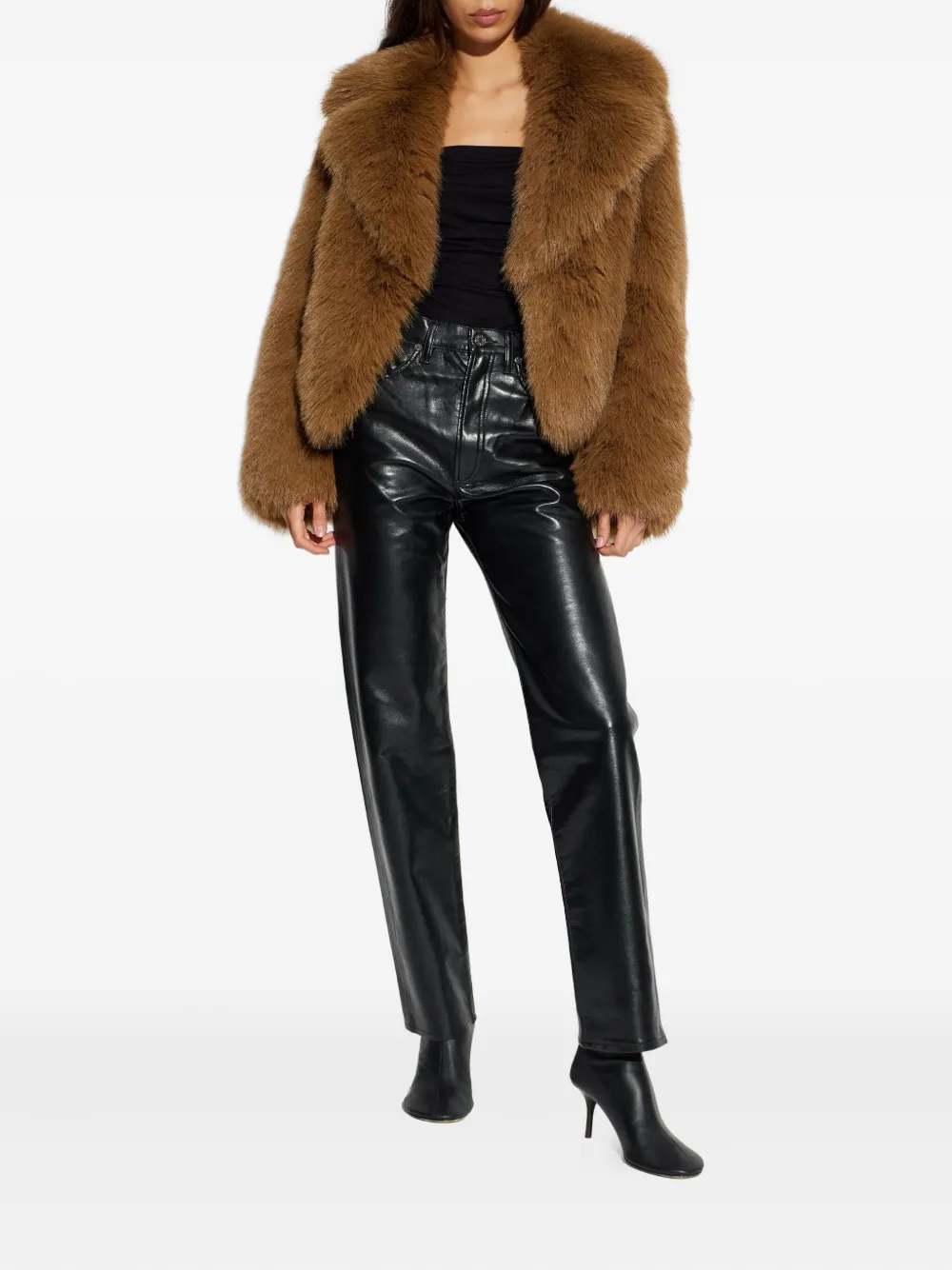 STAND STUDIO Samara collared jacket | Faux Fur & Shearling Jackets | Image 2