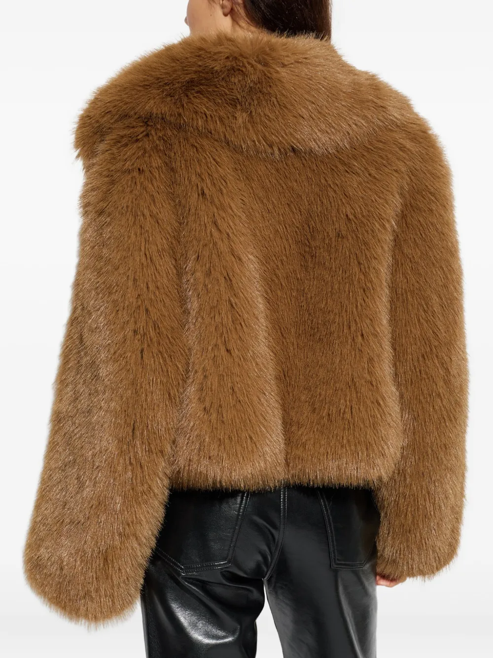 Stand Studio Samara Collared Jacket In Brown