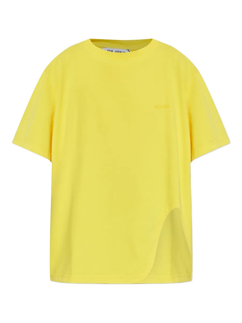 The Attico logo-embroidered T-Shirt - イエロー