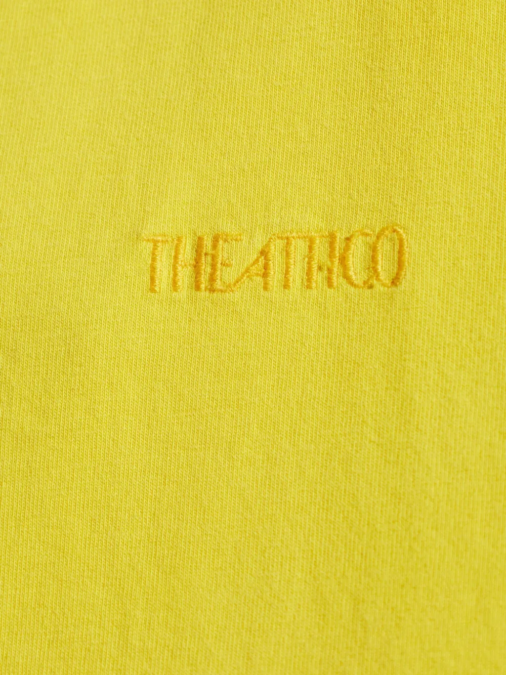 The Attico T-shirt met geborduurd logo Geel