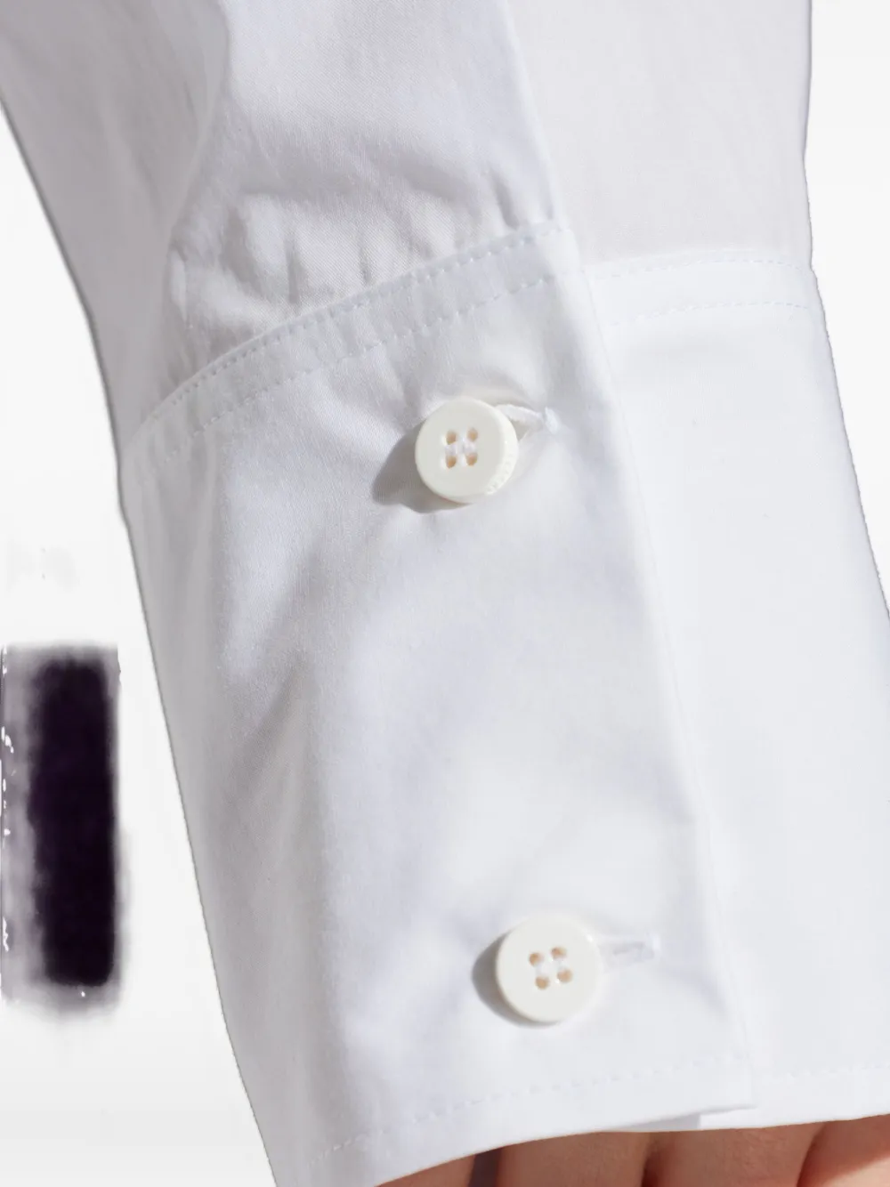 Attico Buttoned Long-sleeve Top In Animal Print