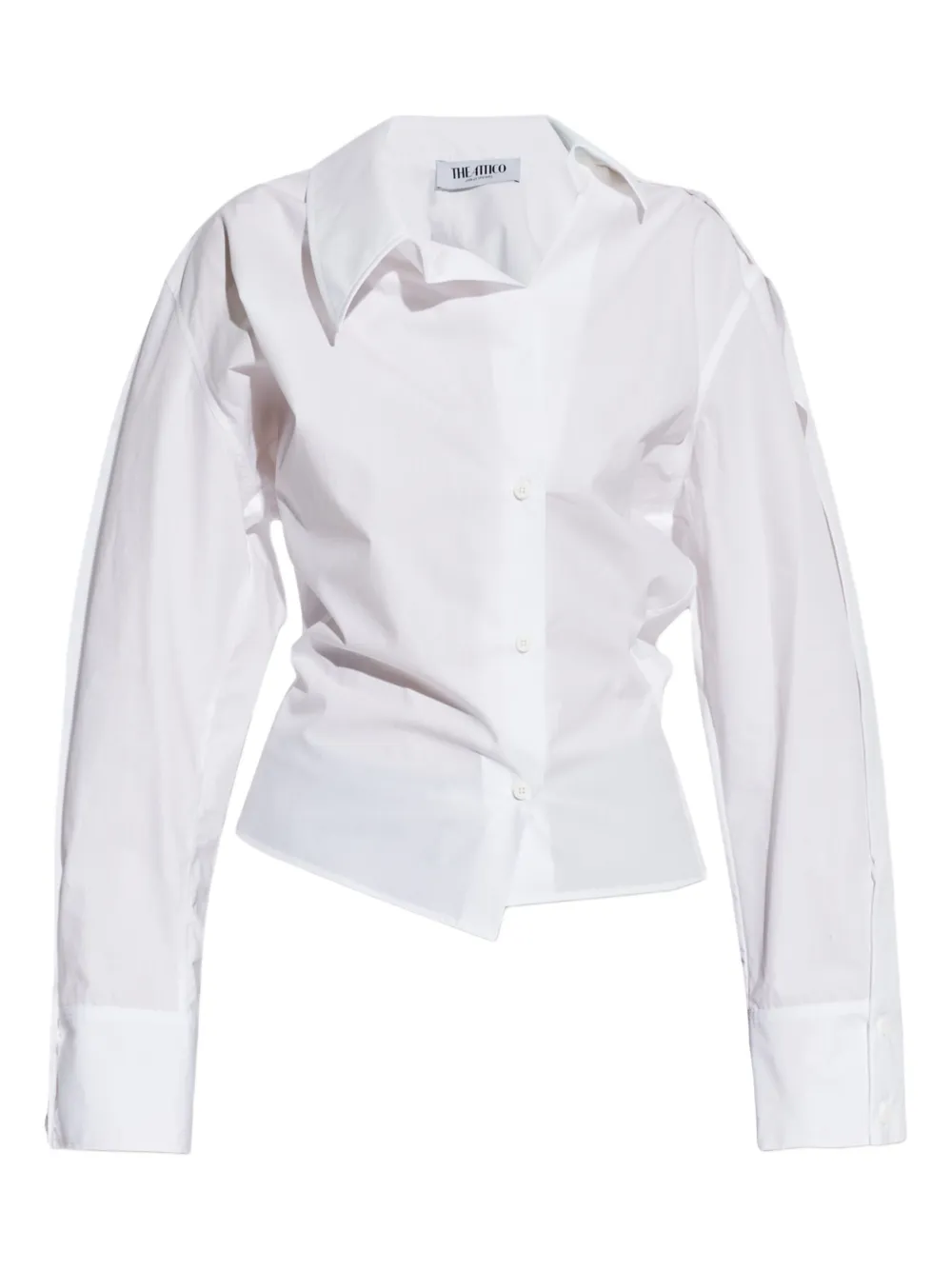 The Attico Buttoned long-sleeve top - ホワイト