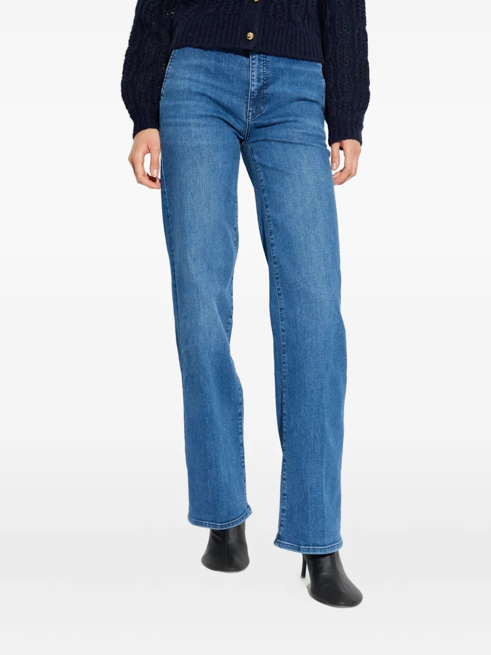  Frame Jeans Con Bottoni - Blu 
