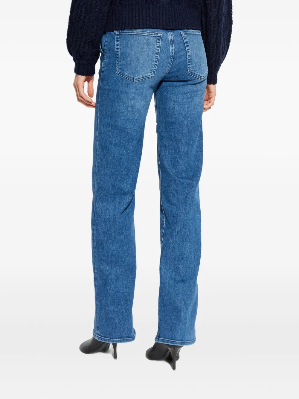 FRAME Jeans met knoopsluiting Blauw