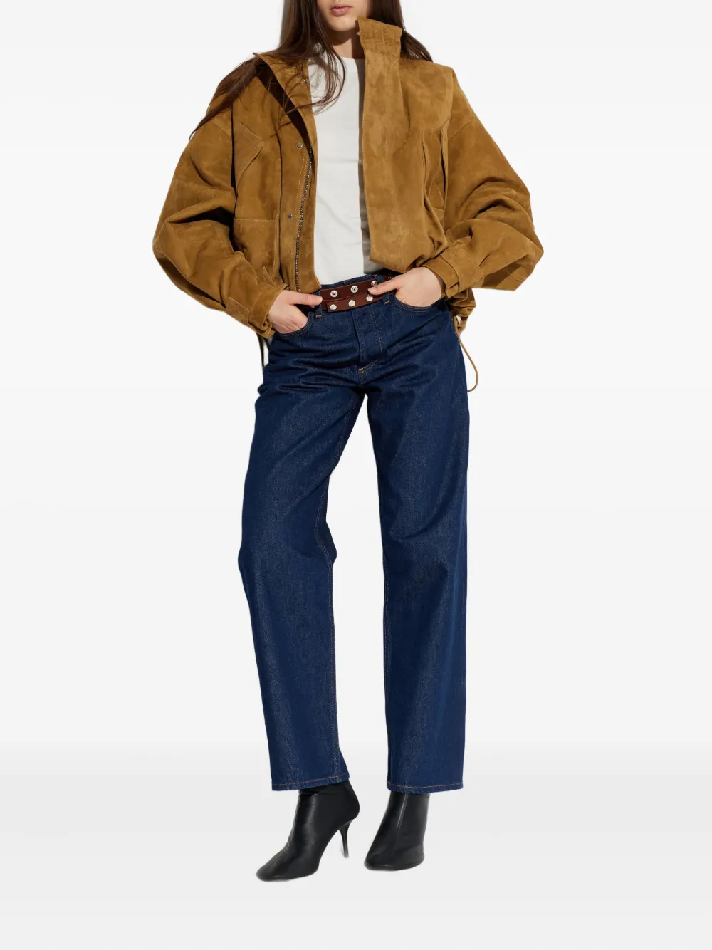 Attico Reese Logo Sleeveless Top In White