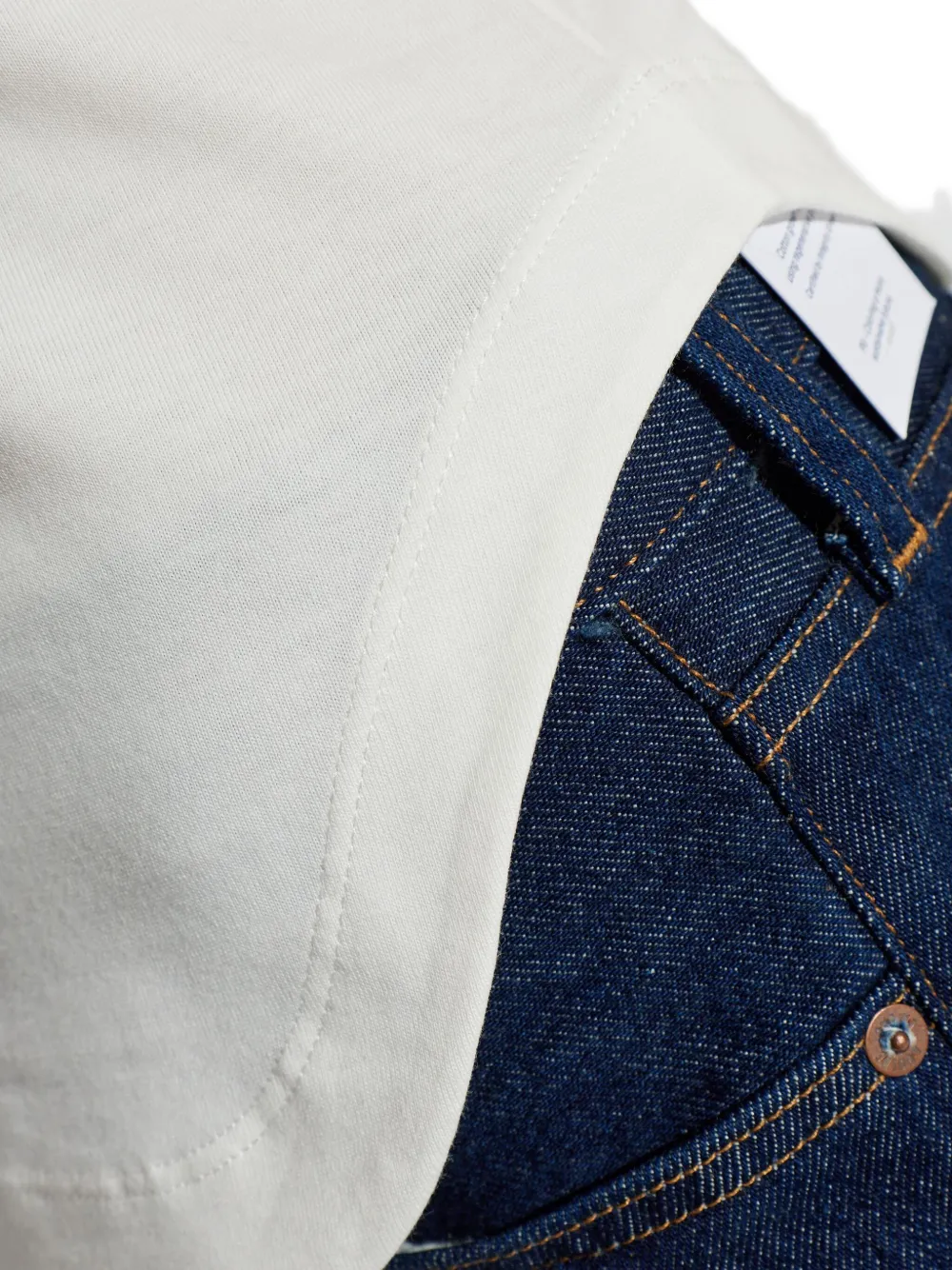 Attico Reese Logo Sleeveless Top In White