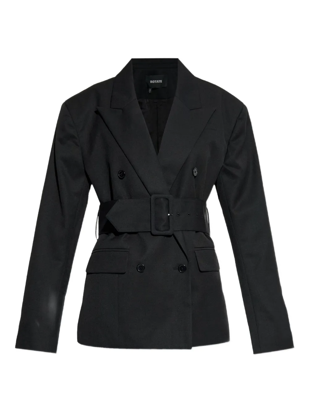 ROTATE BIRGER CHRISTENSEN belted double-breasted blazer - ブラック
