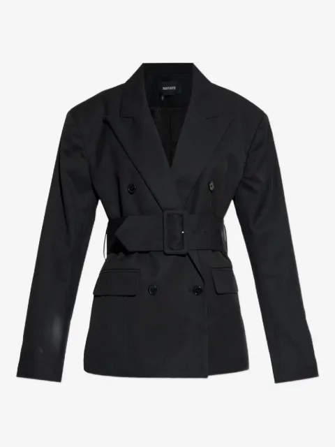 ROTATE BIRGER CHRISTENSEN belted blazer black