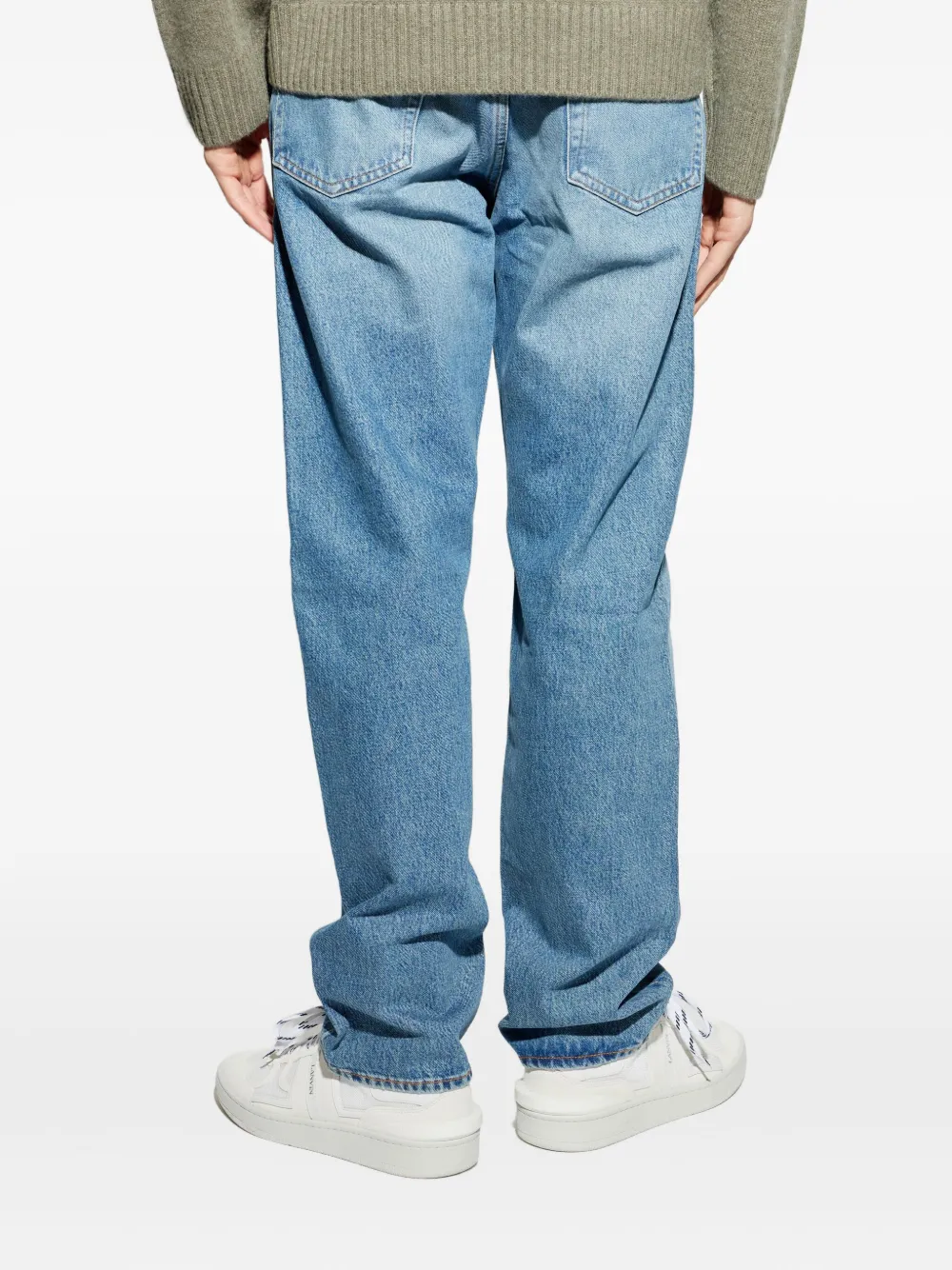 FRAME Jeans met knoopsluiting Blauw