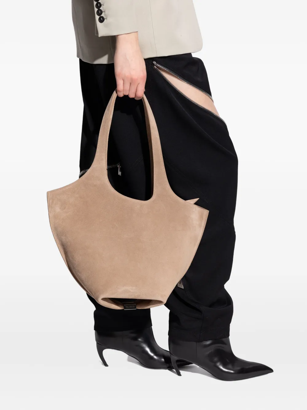 The Attico medium La Scoop tote bag - Beige