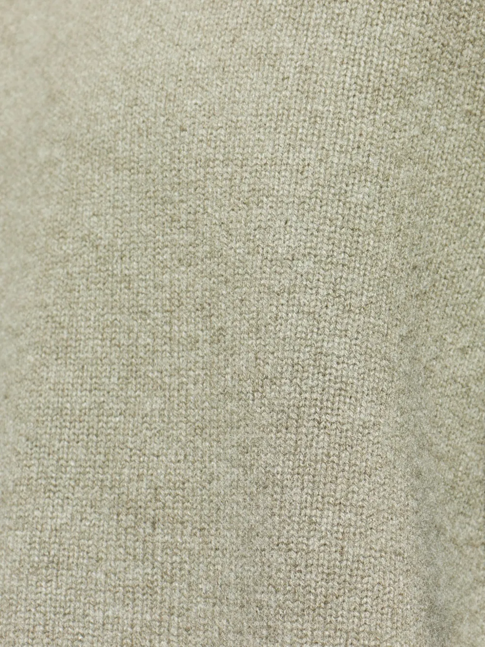 FRAME Trui met geribbelde details en ronde hals Groen