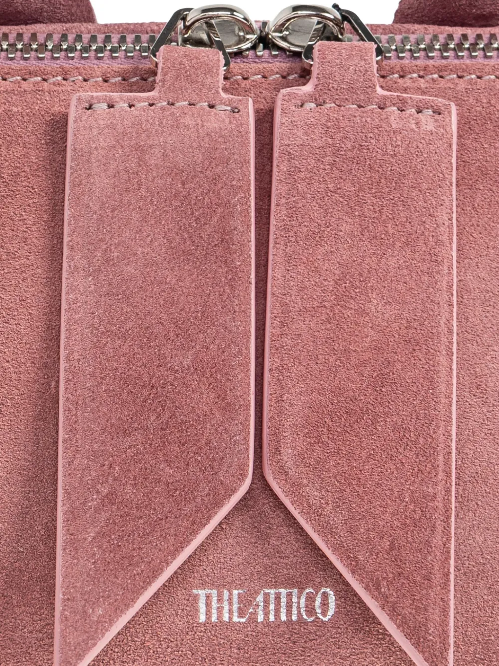 Attico Mini Friday Top-handle Zip Tote Bag In Pink